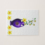 Floral Jigzaag Puzzle Legpuzzel (Horizontaal)