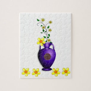 Floral Jigzaag Puzzle Legpuzzel