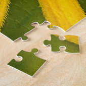 Floral Jigzaag Puzzle Legpuzzel (Zijkant)