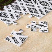 Floral Jigzaag Puzzle Legpuzzel (Zijkant)