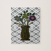 Floral Jigzaag Puzzle Legpuzzel (Verticaal)