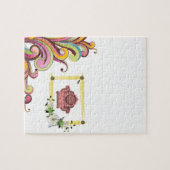 Floral Jigzaag Puzzle Legpuzzel (Horizontaal)