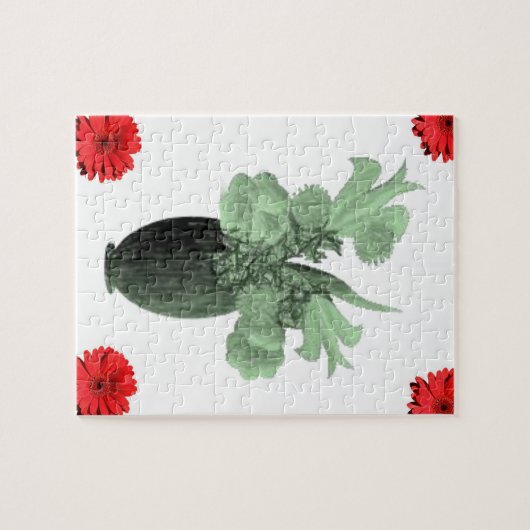 Floral Jigzaag Puzzle Legpuzzel (Horizontaal)