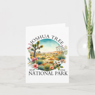 Floral Joshua Tree National Park Wandelen Camping Kaart