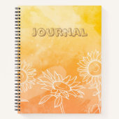 FLORAL JOURNAL 8.5 X 11 SPIRAAL NOTITIEBOEK (Voorkant)