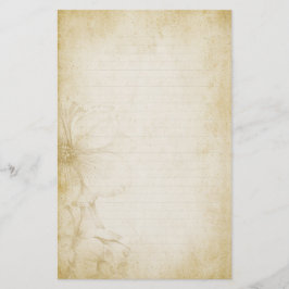 Floral Journal Note Paper Briefpapier