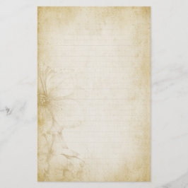 Floral Journal Note Paper Briefpapier