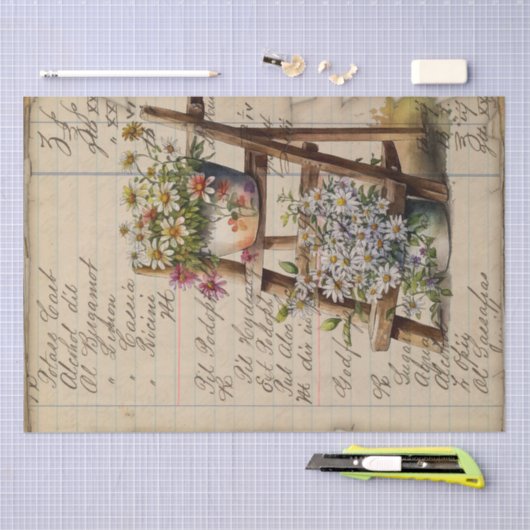  Floral Journal Tissuepapier (Craft)