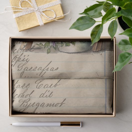  Floral Journal Tissuepapier (Geschenk)