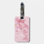  Floral | Jouw tekst hier | BAGAGELABEL (Achterkant verticaal)