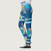 Floral Joy in Blue Custom Leggings (Links)