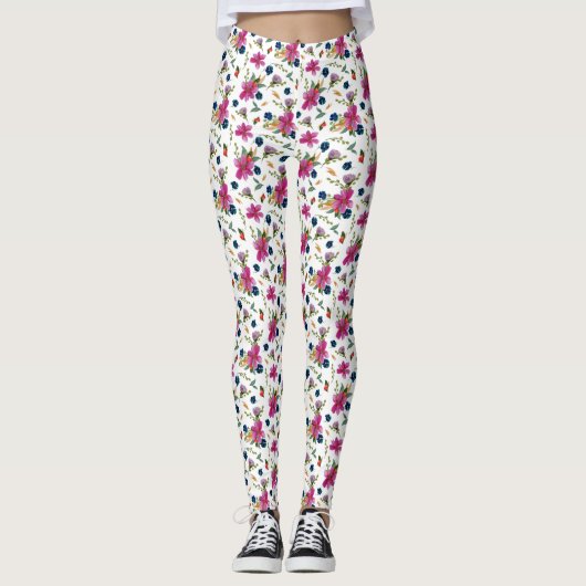 Floral Joyeaux Designer Leggings (Voorkant)