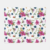 Floral Joyeaux Signature Blanket Fleece Deken (Voorkant (Horizontaal))