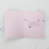 Floral jubileum roze foto lijst kaart (Binnen)