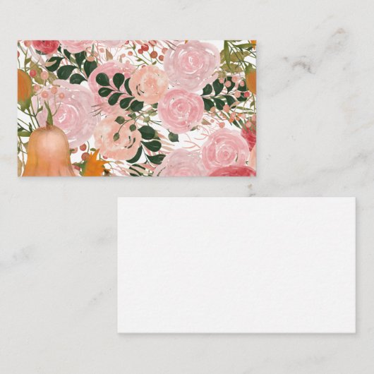 Floral Jumpsuit Visitekaartje (Voorkant / Achterkant)