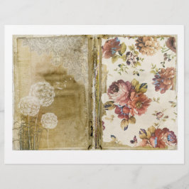 Floral Junk Journal Scrapbook