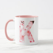 Floral K Initial Mug | Personalized Name & Traits Mok (Links)