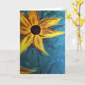 Floral Kaart (Gele Bloem)