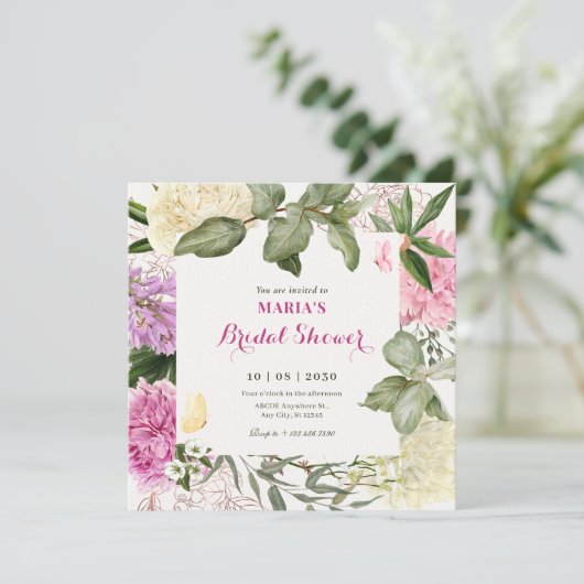 Floral Kaart (Staand voorkant)