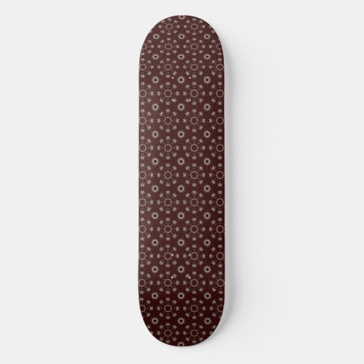 Floral Kabul Coffee Persoonlijk Skateboard (Voorkant)