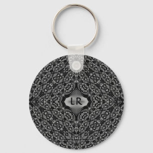Floral kaleidoscoop sleutelhanger
