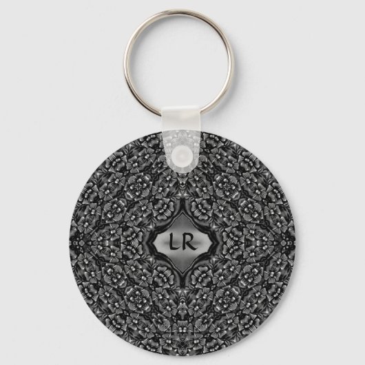 Floral kaleidoscoop sleutelhanger (Voorkant)