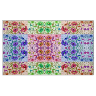 Floral Kaleidoscoop Stof