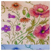 Floral Kaleidoscoop Stof (Close Up)