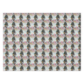 Floral Kaleidoscope - Bold Artistic beroemd gemaak Tafelkleed (Voorkant (Horizontaal))