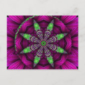 Floral Kaleidoscopic Mandala Design Briefkaart (Voorkant)