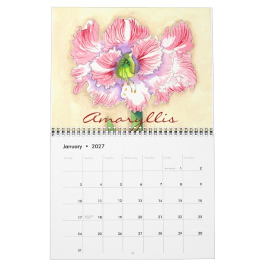 Floral kalender (Jan 2027)