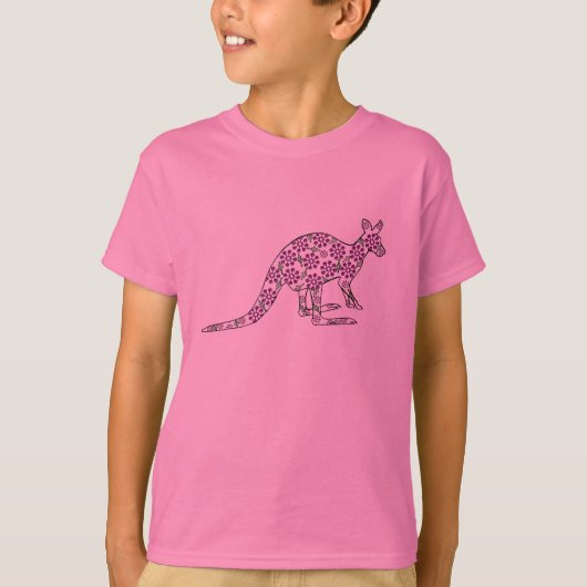 Floral Kangaroo T-shirt (Voorkant)