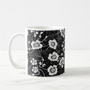Floral kant ingewikkeld patroon koffiemok