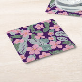 Floral Kartonnen Onderzetters (Schuin)