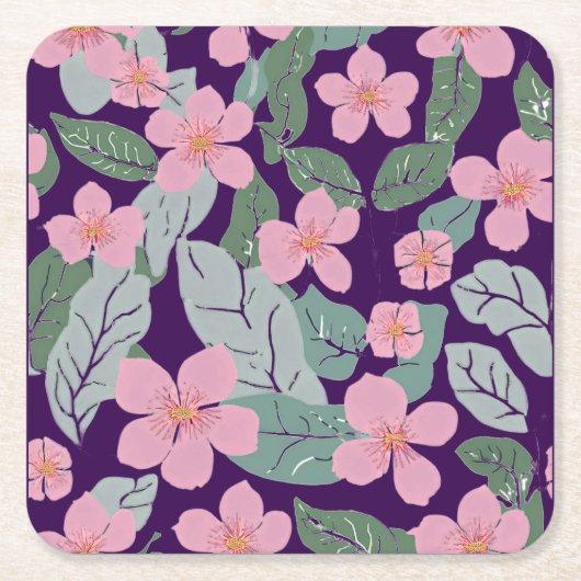 Floral Kartonnen Onderzetters (Voorkant)