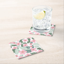 Floral Kartonnen Onderzetters