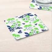 Floral Kartonnen Onderzetters (Schuin)