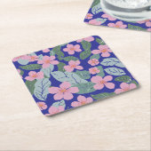 Floral Kartonnen Onderzetters (Schuin)