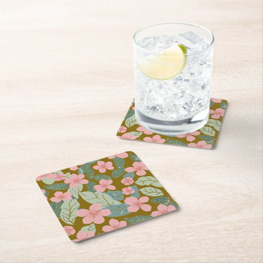 Floral Kartonnen Onderzetters (Insitu)