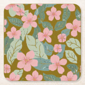 Floral Kartonnen Onderzetters (Voorkant)