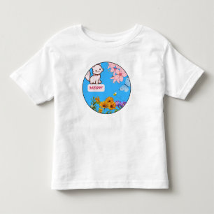 Floral Kat Cuteness Baby T-shirt
