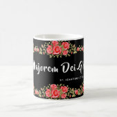 Floral-katholieke St. Ignatius Quote Koffiemok (Center)