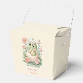 Floral kawaii baby alligator broedeieren -Meisje Bedankdoosjes