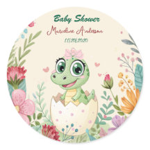 Floral kawaii baby alligator broedeieren -Meisje