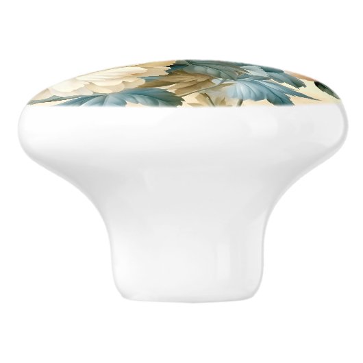  Floral Keramische Knop (Zijkant)