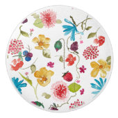 Floral keramische knop (Voorkant)