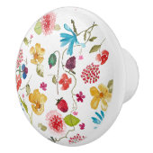 Floral keramische knop (Rechts)