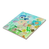 Floral keramische tegels tegeltje (Zijkant)