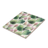 Floral keramische tegels tegeltje (Zijkant)