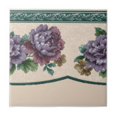 Floral keramische tegels tegeltje (Voorkant)